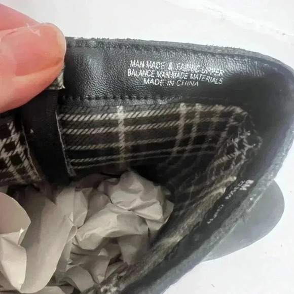 b.o.c. Men's Black Moto Boots With Buckle Size 8 - Picture 7 of 11